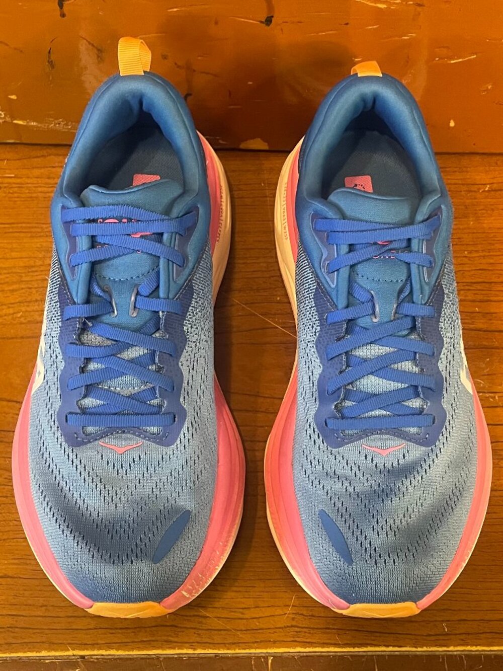 HOKA One One Women's Size 10 B Bondi 8 1127954 CSAA Blue Running Shoes Sneakers - Picture 5 of 8
